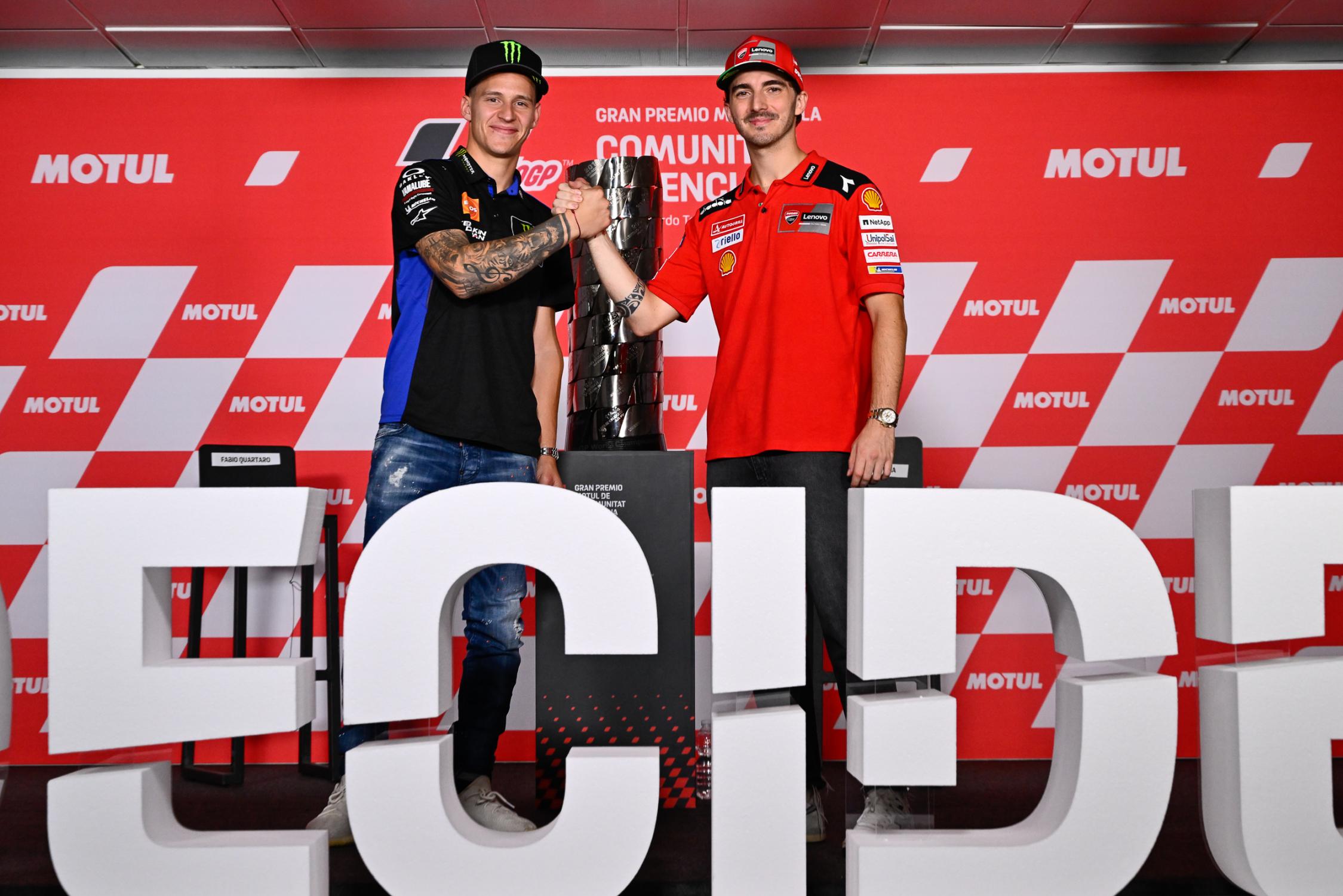 MotoGP 2022 Bagnaia Valentino Rossi Mio Coach Nel GP Di Valencia