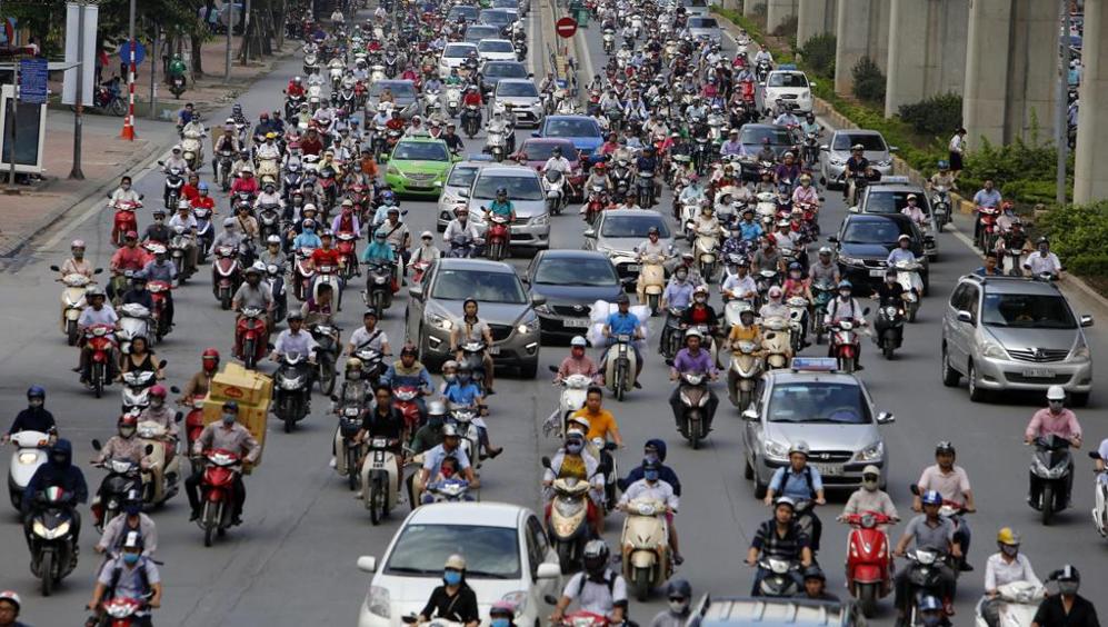 attraversata in bicicletta del vietnam