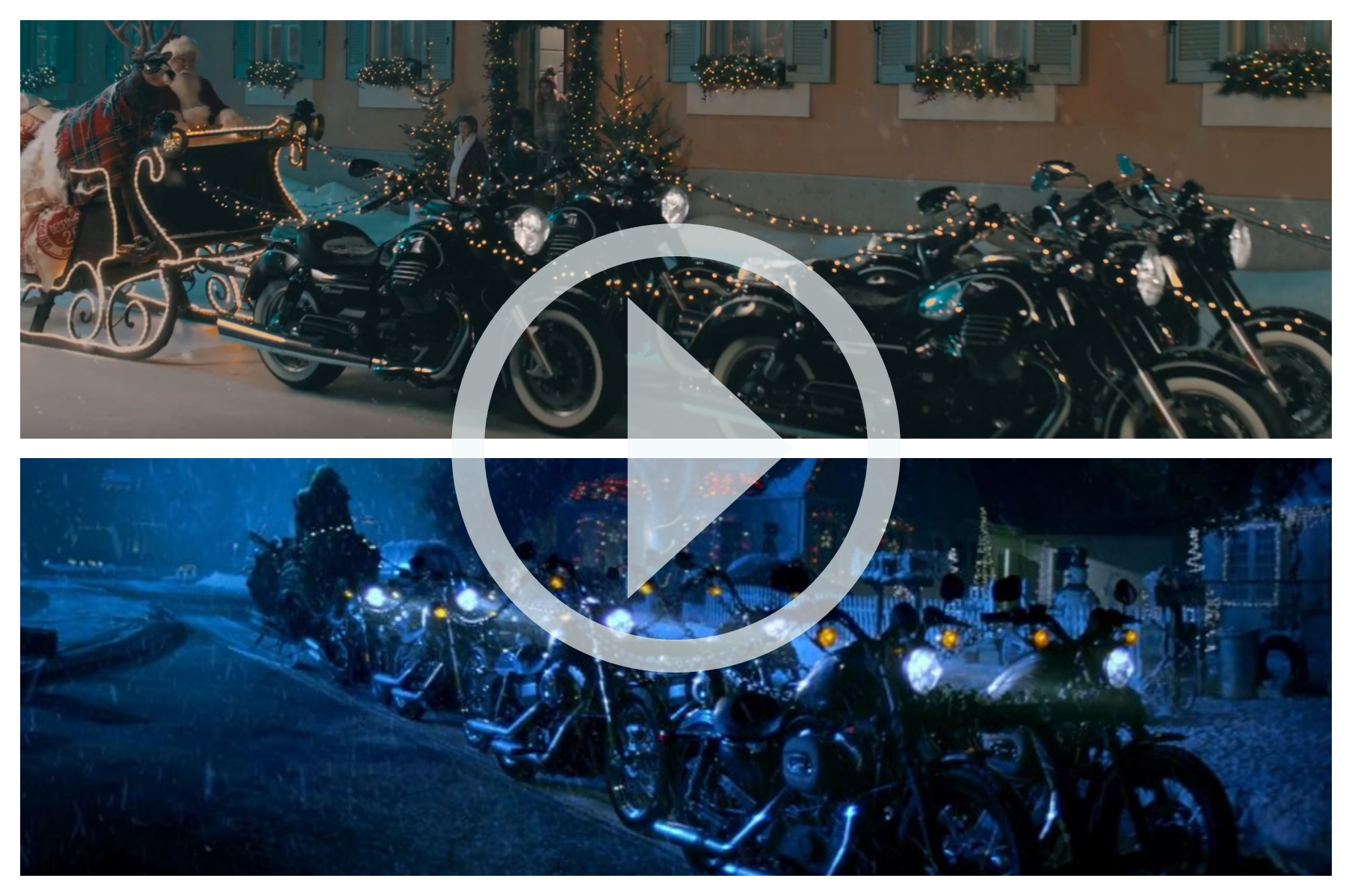 Babbo Natale meglio guzzista o harleysta? VIDEO