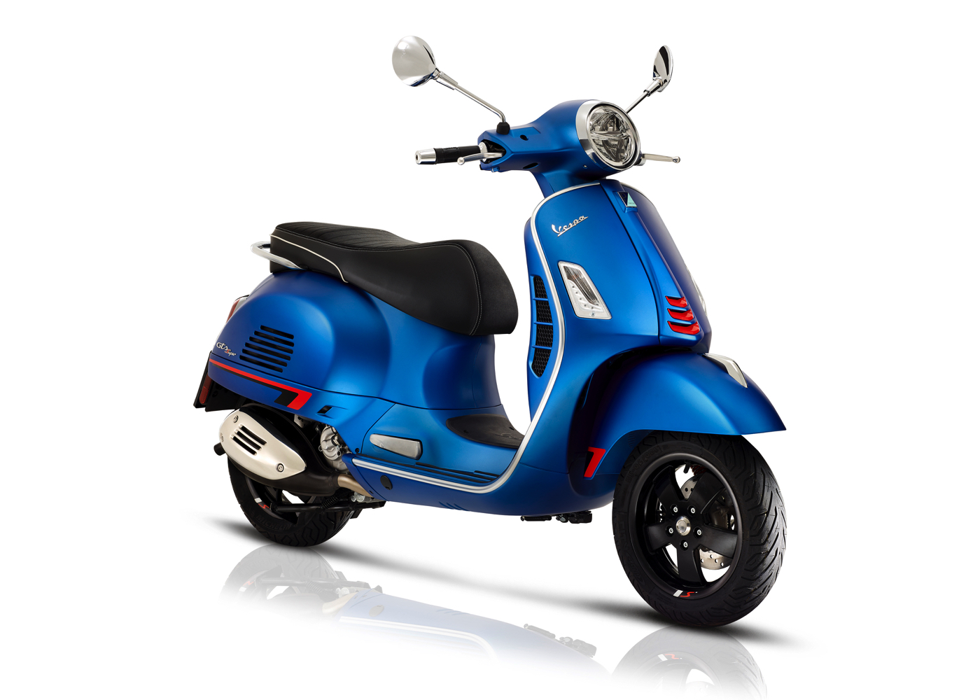 Motocicletta per Bambini Elettrica Vespa GTS300 Blu