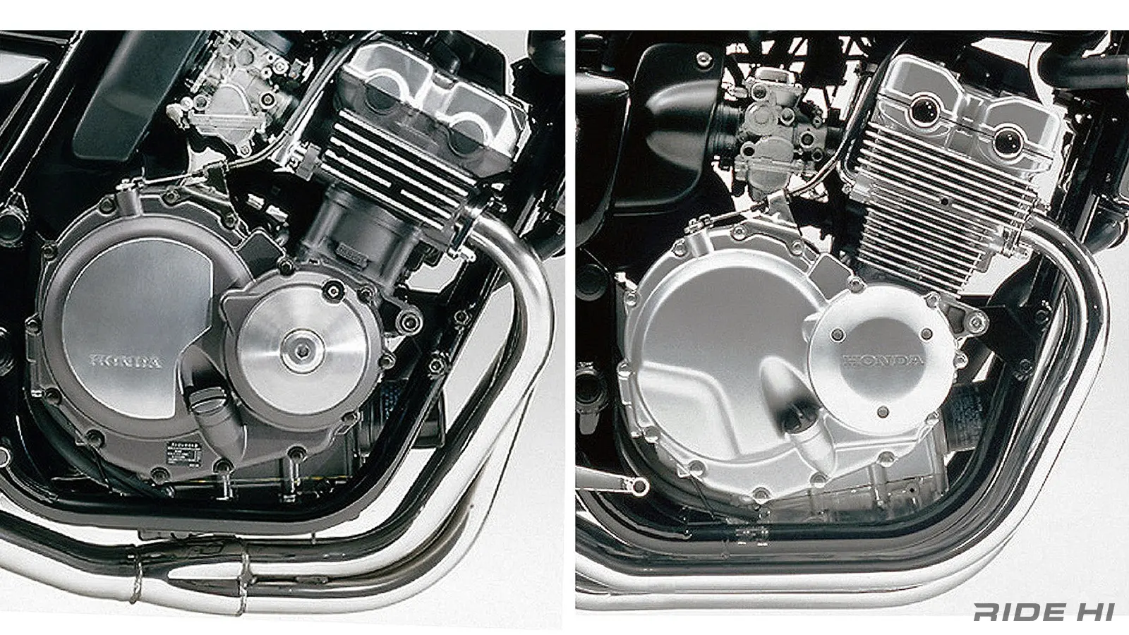 Le nouveau positionnement du moteur a permis à Honda de concevoir un châssis différent, avec une géométrie avant inédite
