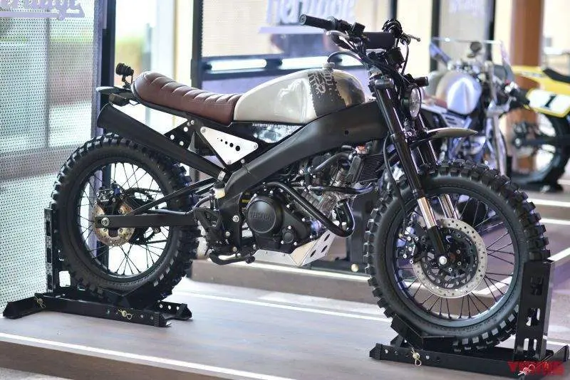 Yamaha xsr 155 scrambler custom outlet