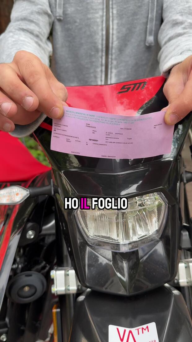 Foglio rosa per patente AM (patentino): cosa posso e cosa non posso fare? . . .