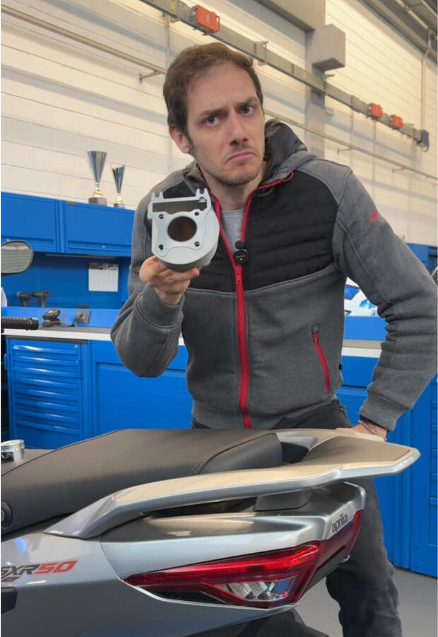 Aprilia SXR 50: il kit di elaborazione by Polini! Quanto fa adesso lo scooter 4T? . . .