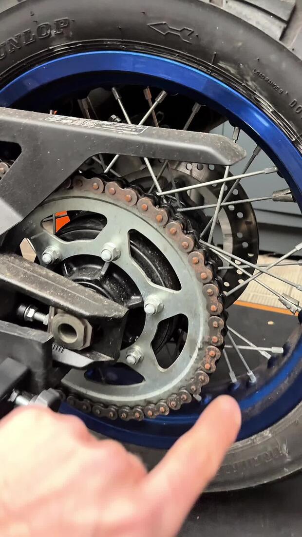 La lubrificazione della catena! . . .