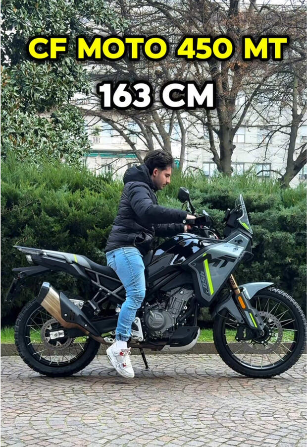 CFMoto 450 MT: come “calza” su altezze diverse . . .