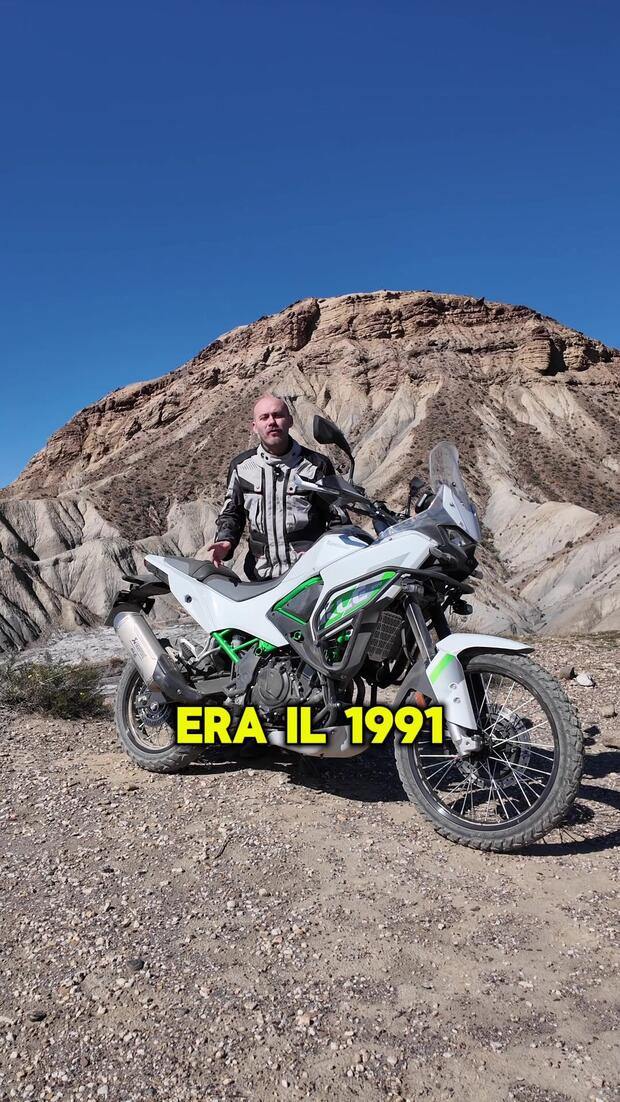 Eccoci con la Kawasaki KLE 500! . . .