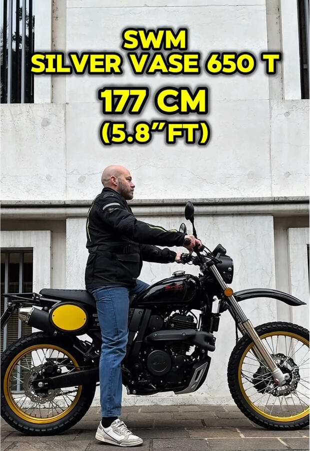 SWM Silver Vase 650 T: come “calza” su motociclisti di altezze diverse . . .