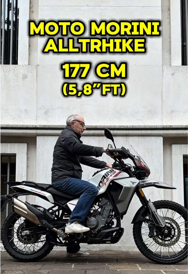 Moto Morini Alltrhike: come “calza” su motociclisti di diverse altezze . . .
