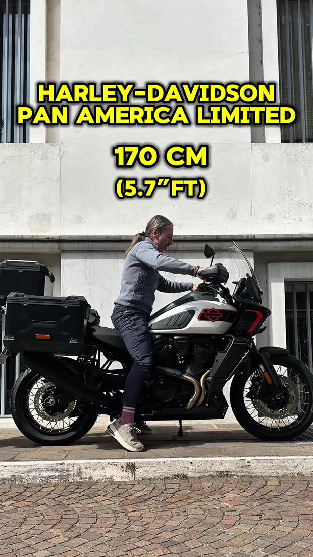 Harley-Davidson Pan America Limited: come “calza” su motociclisti di diverse altezze . . .