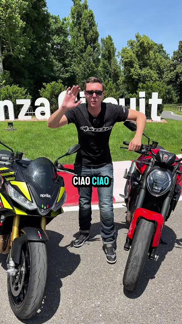 Aprilia Tuono 660 Factory Vs Ducati Monster! . . .