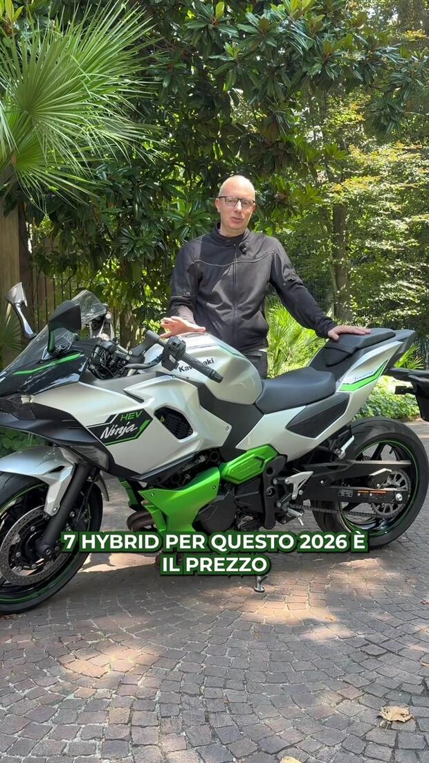 Kawasaki Ninja 7 Hybrid: ora la prima moto ibrida al mondo ha anche un prezzo davvero basso . . .