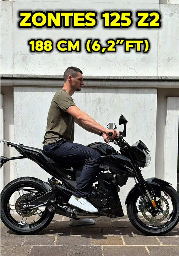 Zontes 125 Z2: come “calza” su motociclisti di altezze diverse? . . .