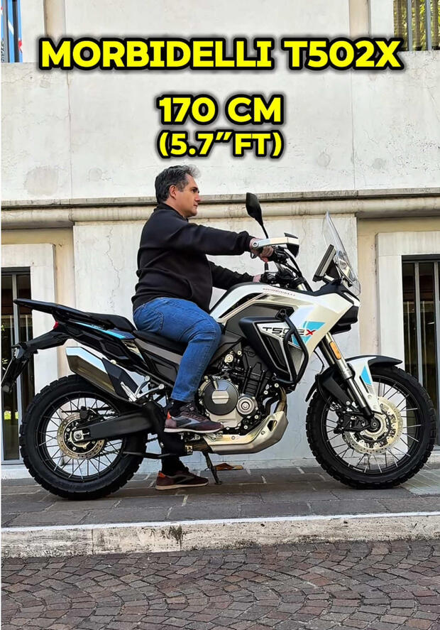 Morbidelli T502X: come “calza” su motociclisti di altezze diverse? . . .