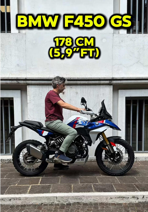 BMW F 450 GS: come “calza” su motociclisti di altezze diverse? . . .