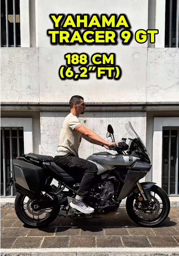 Yamaha Tracer 9 GT: come “calza” su motociclisti di altezze diverse? . . .