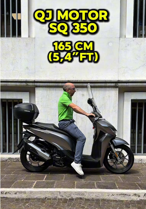 QJ Motor SQ 350: come “calza” su motociclisti di altezze diverse? . . .