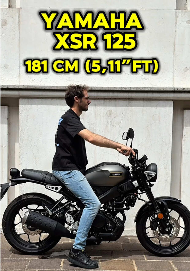 Yamaha XSR 125: come “calza” su motociclisti di altezze diverse? . . .