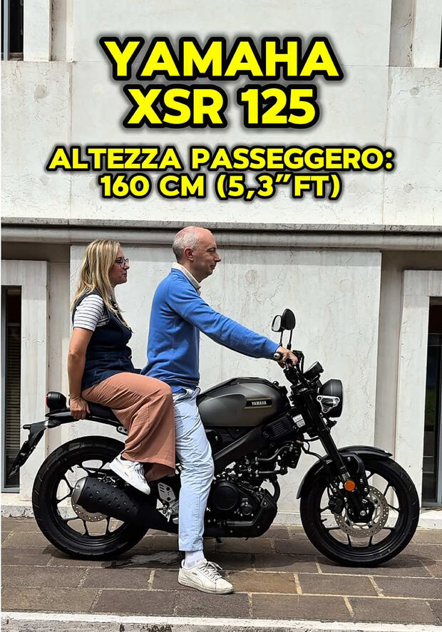 Yamaha XSR 125: quant’è ospitale per passeggeri di taglie diverse? . . .