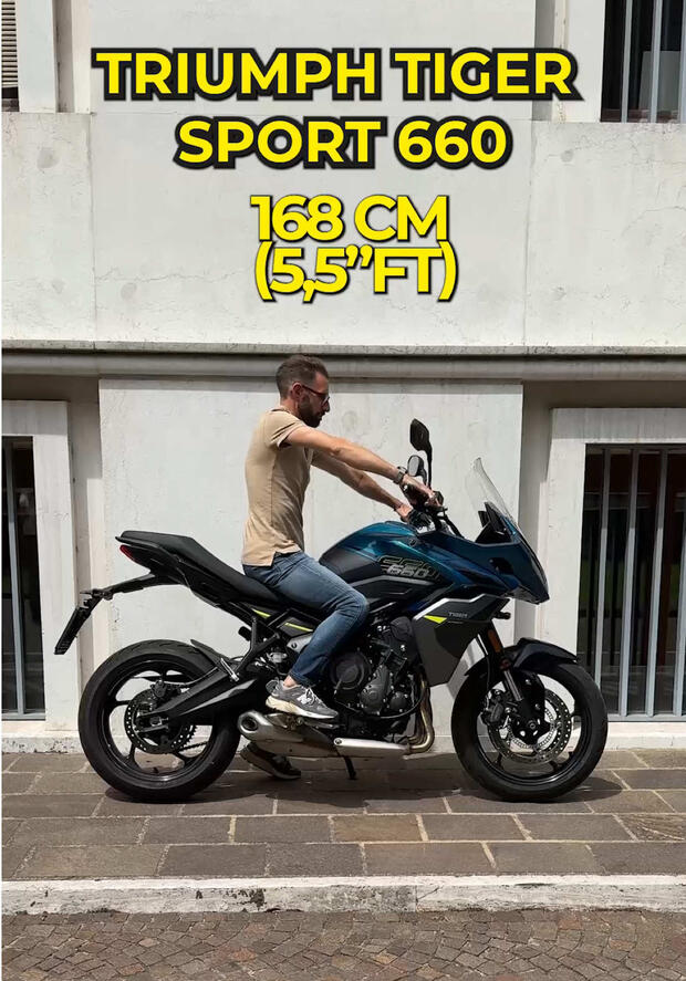 Triumph Tiger Sport 660: quant’è ospitale per motociclisti di altezze diverse . . .