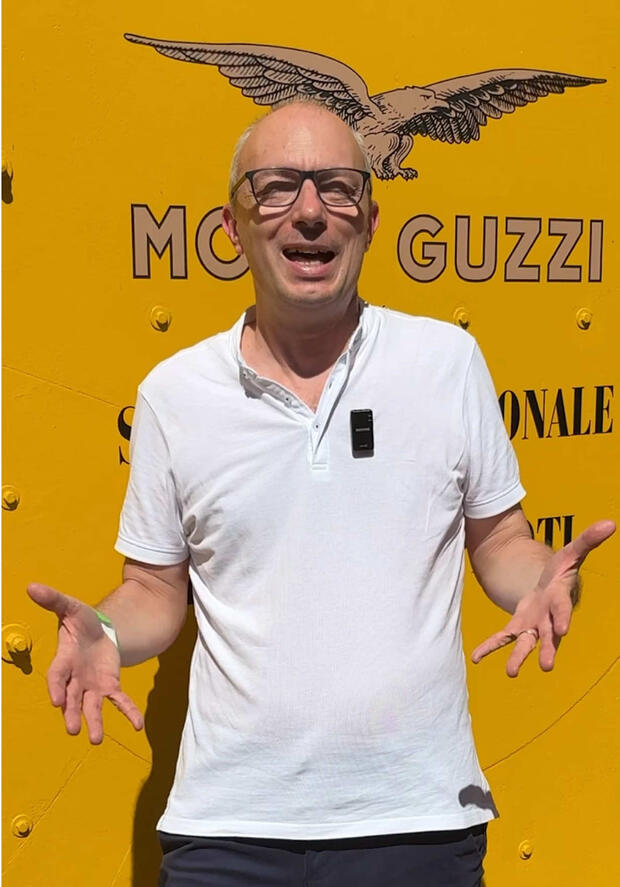 La mitica galleria del vento di Moto Guzzi a Mandello del Lario! . . .