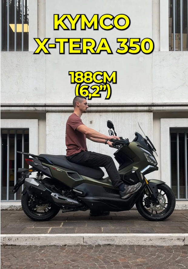 Kymco X-Tera 350: come “calza” su scooteristi di altezze diverse? . . .