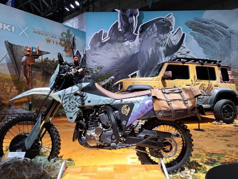 Suzuki DR-Z4S Monster Hunter Wilds Edition, un concept nato dai videogame