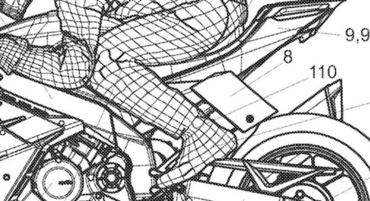 Aprilia brevetta le "leg wings": le ali da MotoGP pronte per la strada