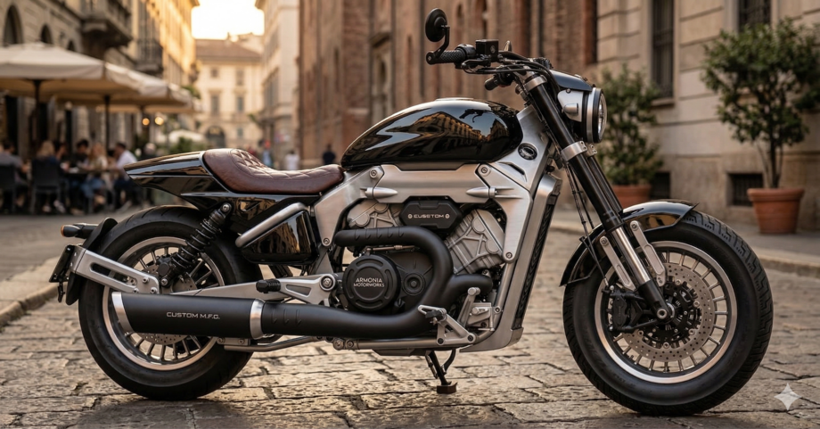 QJ Motor punta in alto: motore V4 e cruiser grintosa