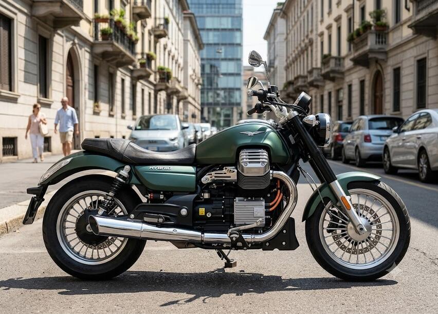 Moto Guzzi si dà all’ibrido. E sembra già piuttosto avanti