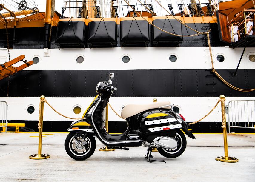 Vespa come l'Amerigo Vespucci: esemplare unico esposto a New York 