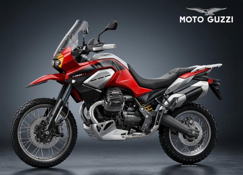 Moto Guzzi V90 TT: Bezzi stoppa la V85 e la manda fuori strada 